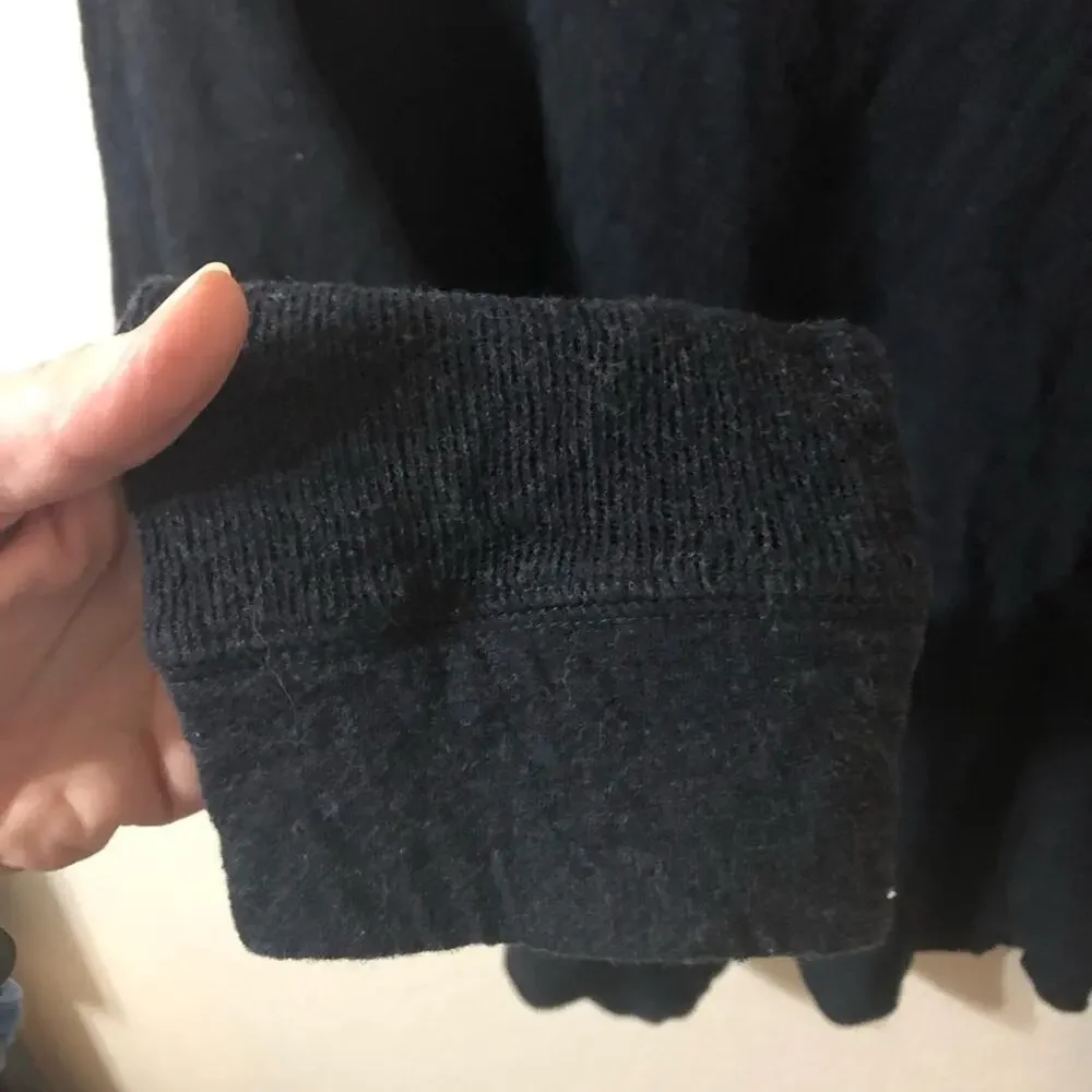 Vince Mens Cotton Black Gray Sweater Shirt - Size XL